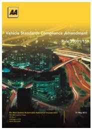 Vehicle Standards Compliance Amendment Rule - New Zealand ...