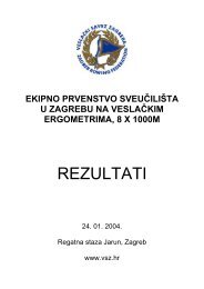 Ekipno prvenstvo SveuÄiliÅ¡ta u Zagrebu na veslaÄkim ergometrima ...