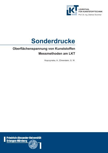 Sonderdrucke - Lehrstuhl für Kunststofftechnik