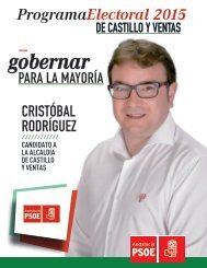 Programa Electoral PSOE Castillo de Locubín 2015