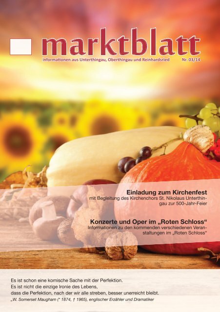 Marktblatt 03 / 2014