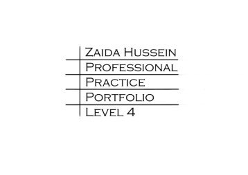 Professional Practice Portfolio.