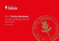 Thistle Windows and Conservatories Aberdeen Main Brochure