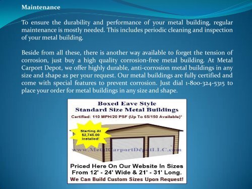 Tips to Protect Your Metal Buildings from Corrosion