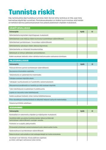 Tunnista riskit (pdf) - Lassila & Tikanoja