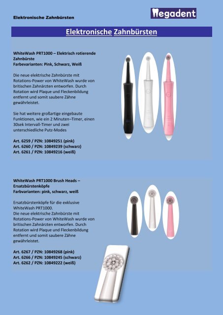 Elektronische Zahnbürsten