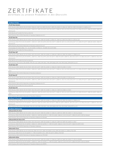 LEDeXCHANGE Lampenportfolio | Lichtblicke 2015 - Premium in LED