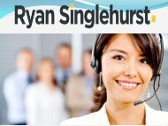 Choose Ryan Singlehusrt to help your sales team Succeed