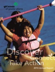 2010 Annual Report - Girl Scouts of Greater Atlanta