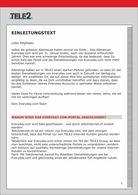 Einleitungstext Everyday Com