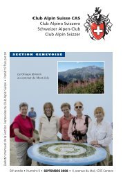 Assemblée générale - Section genevoise du Club alpin Suisse