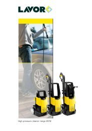 High pressure cleaner range 2012 - Lavorwash