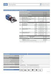 CG4 Electrical Data - Kraus & Naimer