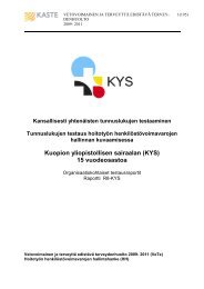 Raportti_R8-KYS - VeTe-hanke