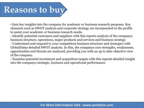 Aarkstore - Emerson Process Management - Strategic SWOT Analysis Review