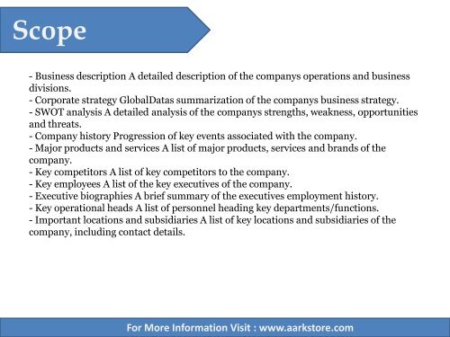 Aarkstore - NFM Technologies - Strategic SWOT Analysis Review