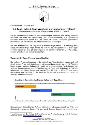 5,5-Tage - Arbeitszeitberatung Dr. Hoff Weidinger Herrmann