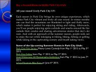 Buy a Second Home in Idyllic Park City Utah