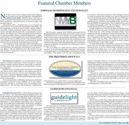 Norwalk Chamber March 2015 Report