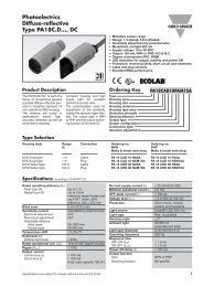 Photoelectrics Diffuse-reflective Type PA18C.D..., DC