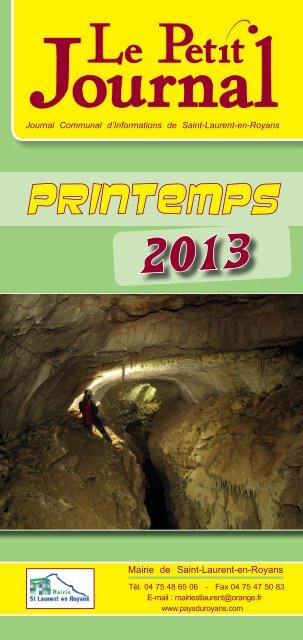 Petit journal printemps 2013