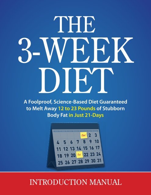 3-WEEK DIET