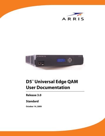 D5 Universal Edge QAM User Documentation