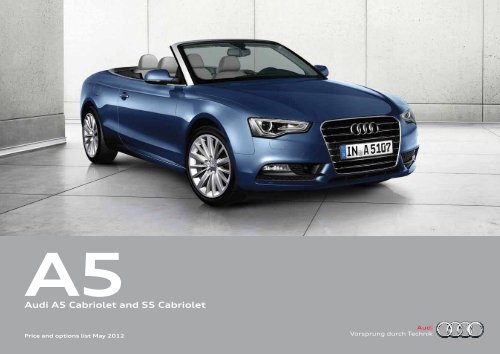 Audi A5 Cabriolet and S5 Cabriolet - Audi South Africa