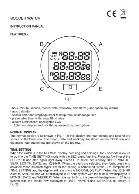kalenji watch instruction manual