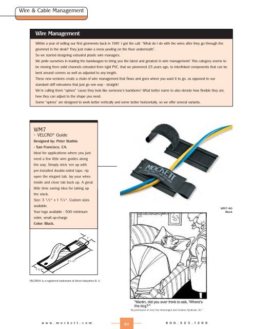 Wire Cable Management - Doug Mockett and Co.