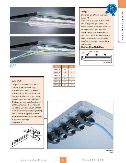 Wire Cable Management - Doug Mockett and Co.