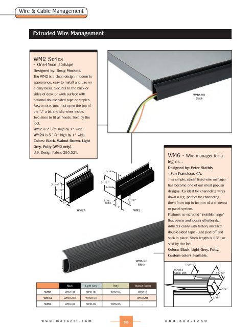 Wire Cable Management - Doug Mockett and Co.