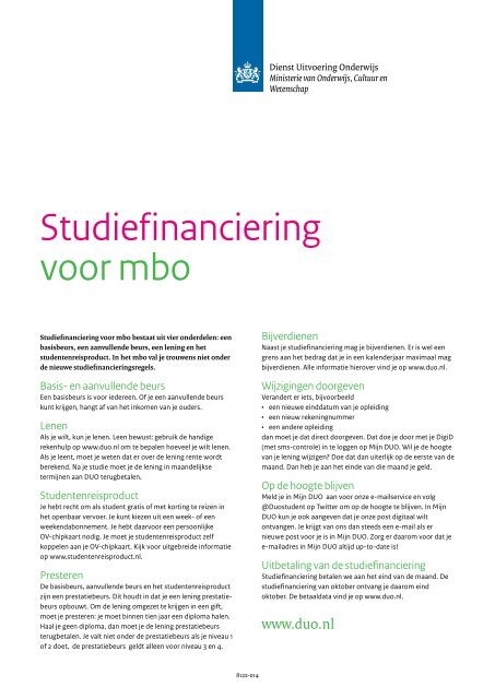 Studiefinanciering Wat je echt moet weten - Duo