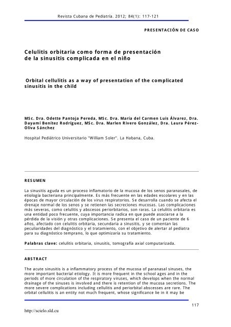 celulitis retroorbitaria celulitis retroorbitaria