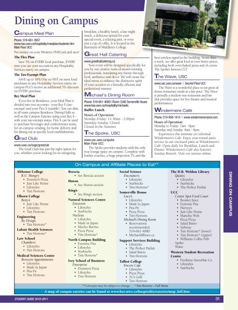 graduate - Academic Calendar - University of Western Ontario