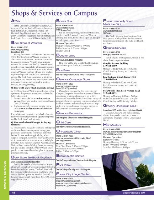 graduate - Academic Calendar - University of Western Ontario