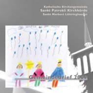 6. Januar - Kath. Kirchengemeinde St. Patrokli