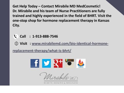 BHRT Treatment in Kansas City - Receive 20% OFF!