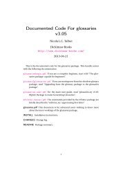 glossaries.sty: LaTeX2e Package to Assist Generating Glossaries