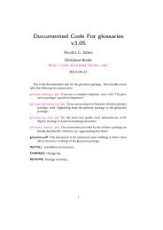 Glossaries Sty Latex2e Package To Assist Generating Ctan