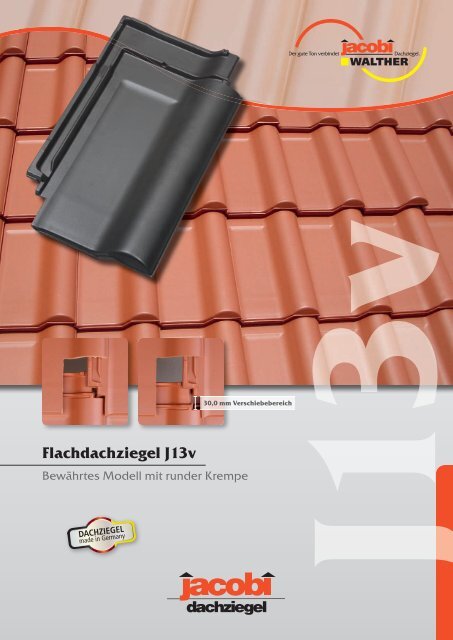 Flachdachziegel J13v - Jacobi Tonwerke GmbH