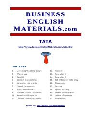 TATA - Business English Materials.com