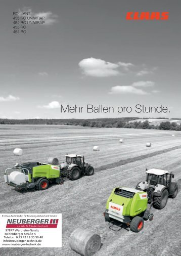 Claas Rollant 455 454 Rundballenpresse