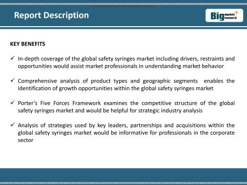 Global Safety Syringes Market Size, Share, Trends, Analysis 2013-2020