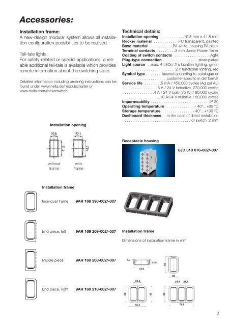 Hella: modular switches - hella.shop.hu