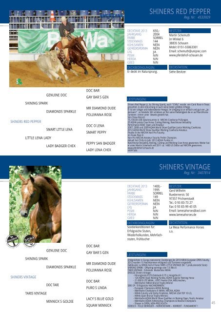 2012 SSA Hengstkatalog