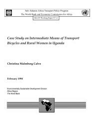 Case Study on Intermediate Means of Transport ... - World Bank