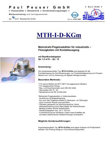 MTH-I-D-KGm - Paul Peuser GmbH