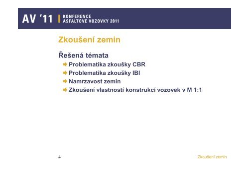 Diagnostika a zkušebnictví v procesu provádění silničních prací