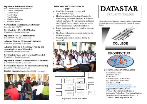 COLLEGE PROSPECTUS - Datastar Training College